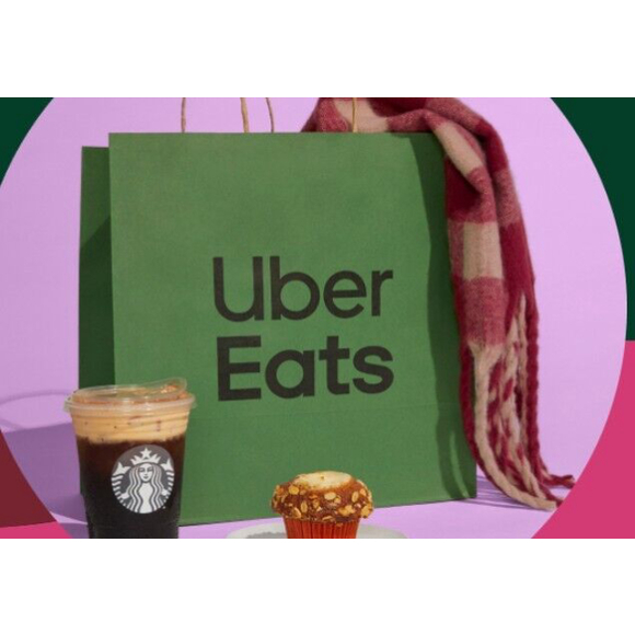 Starbucks Accessories Starbucks X Uber Eats Best Fall Ever Red Tan